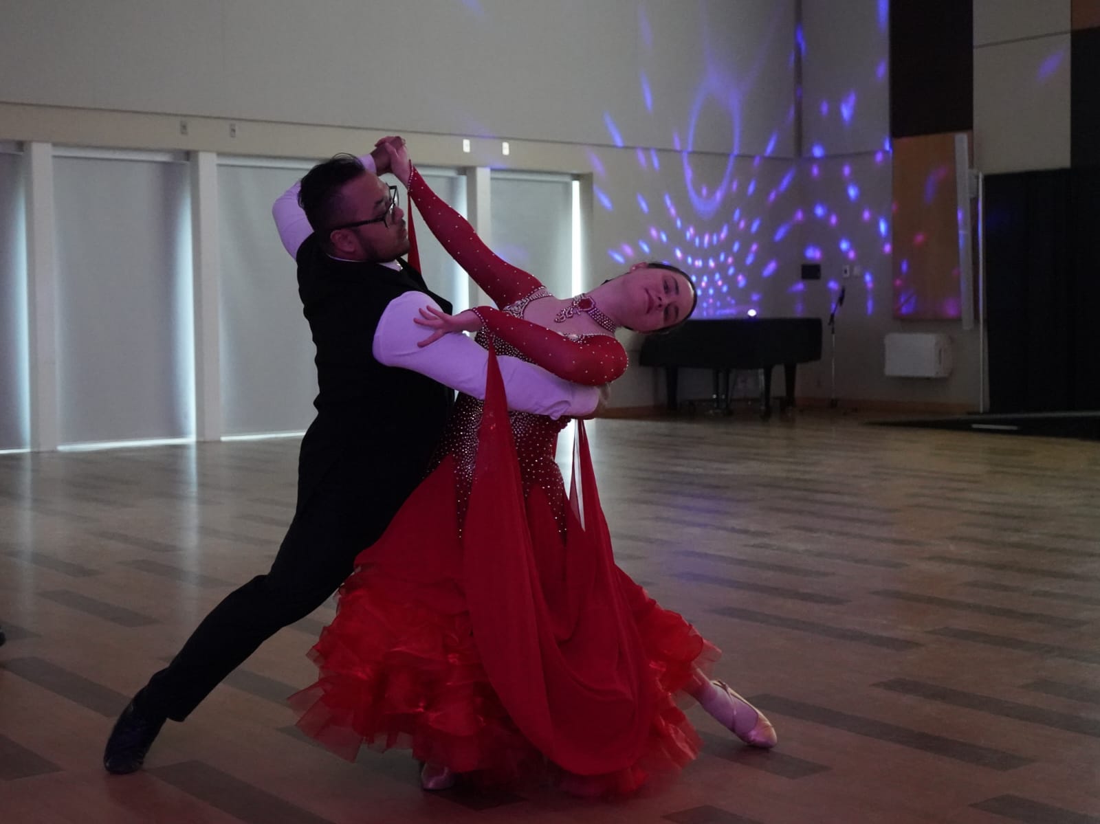 Ballroom dancers performing at Kelowna event